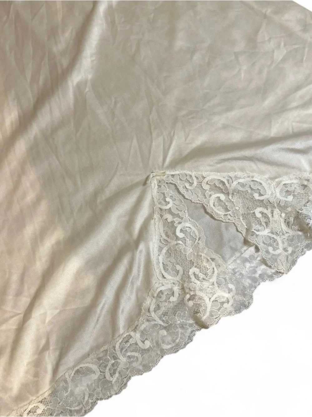 Vintage 70s/80s Nice ‘N Spicy White Slip Skirt